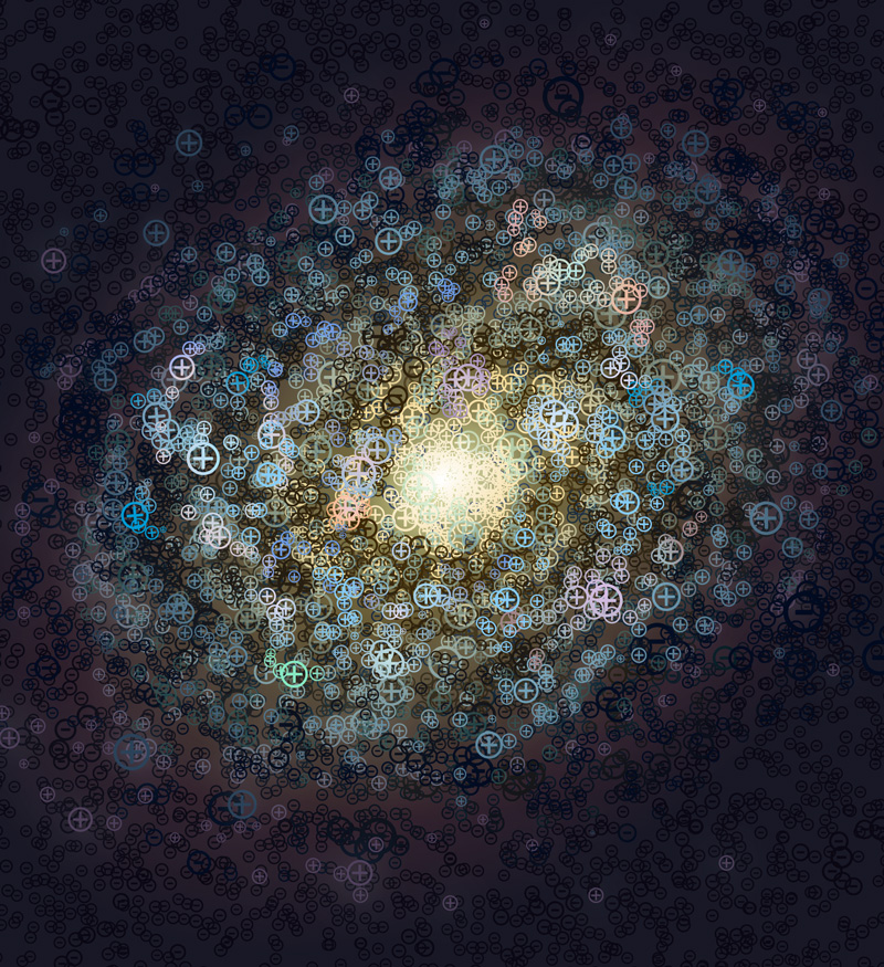 positive forces galaxy art