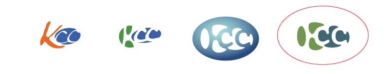 KCC logos in black and white