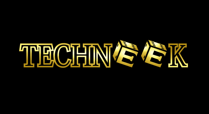 Techneek brand identity - gold logo